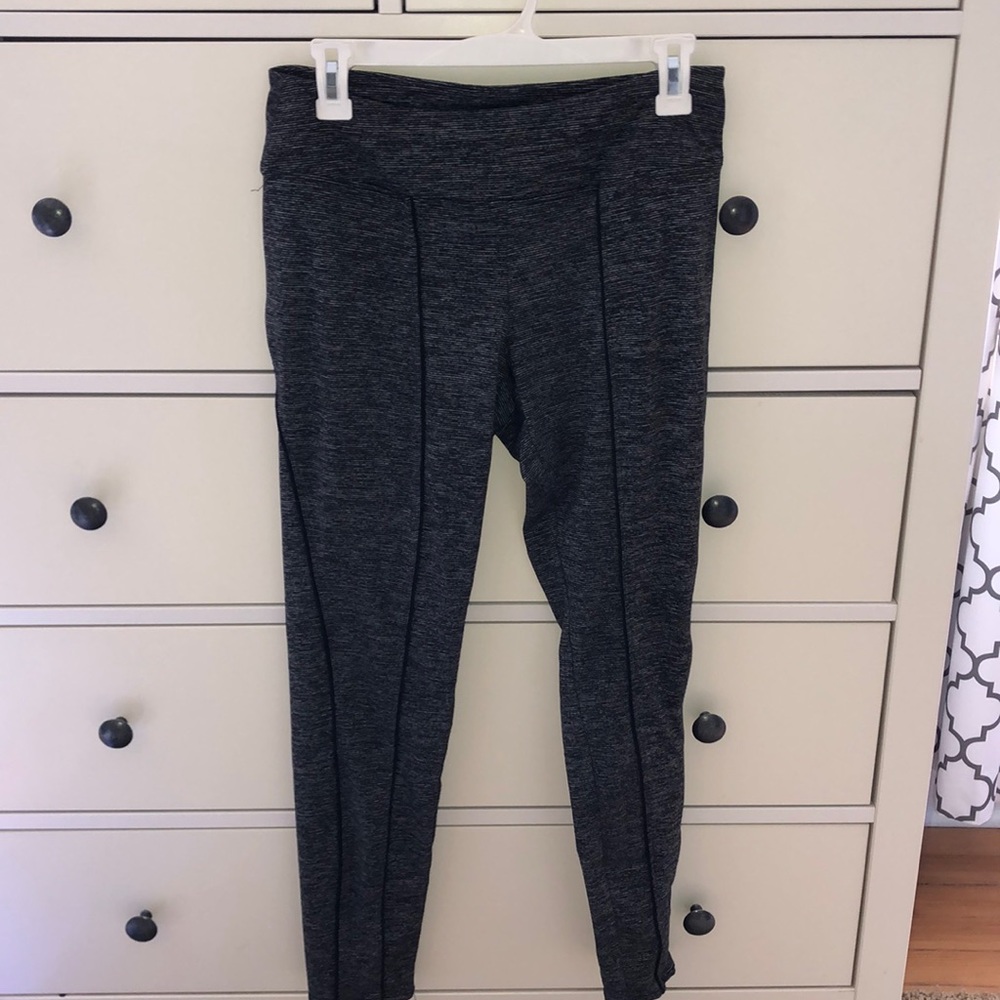 Grey/Black Active Leggings